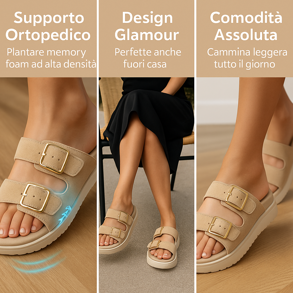 Sandali Glamour Ortopedici Lux Walk