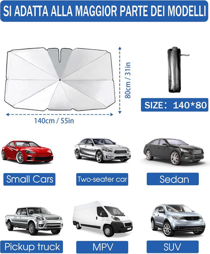 Ombrello Parasole Auto Universale